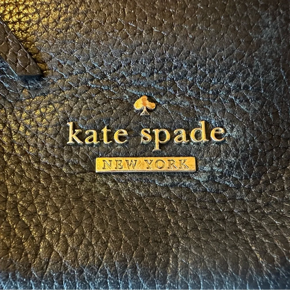 Kate Spade New York Jackson Street Gabriele Black Leather Crossbody